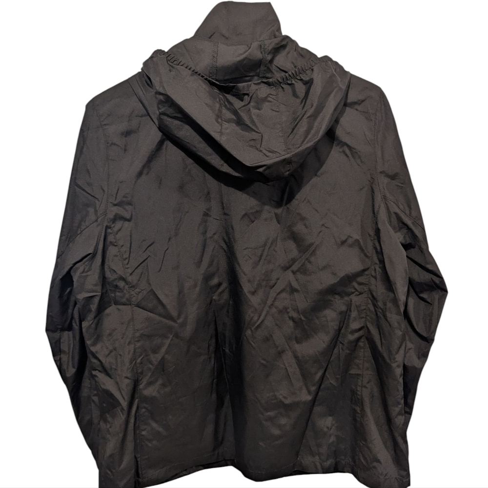 Trimark Tobo Packable Black Windbreaker Jacket With Logo Size Large - Picture 2 of 9